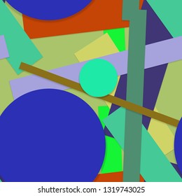 Flat material design - Creative vector trend seamless.