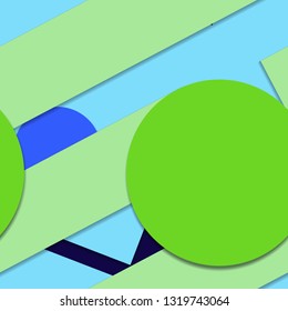 Flat material design - Creative vector trend seamless.