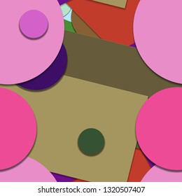 Flat material design - Creative vector trend seamless.