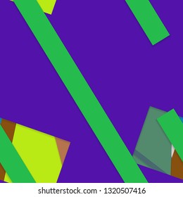 Flat material design - Creative vector trend seamless.