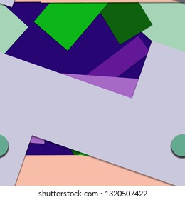 Flat material design - Creative vector trend seamless.