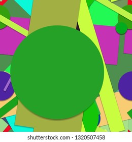 Flat material design - Creative vector trend seamless.