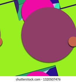 Flat material design - Creative vector trend seamless.