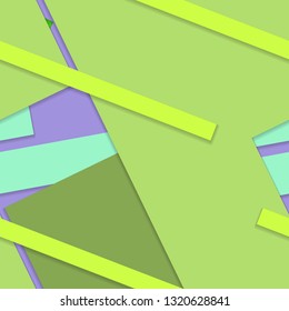 Flat material design - Creative vector trend seamless.