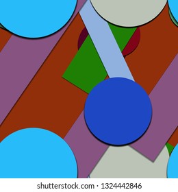 Flat material design - Creative vector trend seamless.