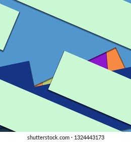 Flat material design - Creative vector trend seamless.