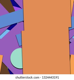 Flat material design - Creative vector trend seamless.