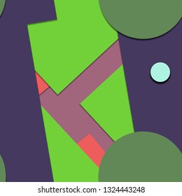 Flat material design - Creative vector trend seamless.