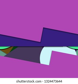 Flat material design - Creative vector trend seamless.