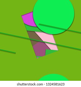 Flat material design - Creative vector trend seamless.