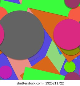 Flat material design - Creative vector trend seamless.