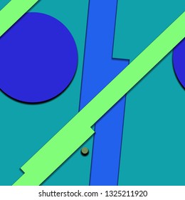 Flat material design - Creative vector trend seamless.