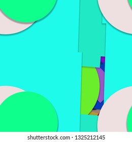 Flat material design - Creative vector trend seamless.