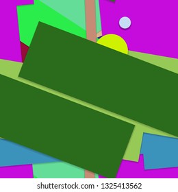 Flat material design - Creative vector trend seamless.