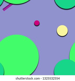 Flat material design - Creative vector trend seamless.