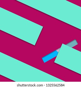 Flat material design - Creative vector trend seamless.