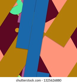 Flat material design - Creative vector trend seamless.