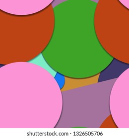 Flat material design - Creative vector trend seamless.