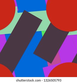 Flat material design - Creative vector trend seamless.