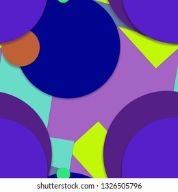 Flat material design - Creative vector trend seamless.