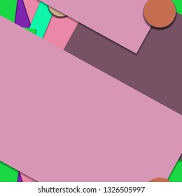 Flat material design - Creative vector trend seamless.