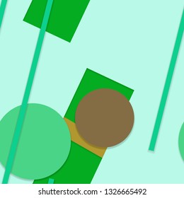 Flat material design - Creative vector trend seamless.