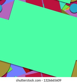 Flat material design - Creative vector trend seamless.
