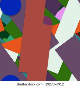 Flat material design - Creative vector trend seamless.