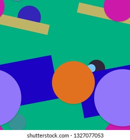 Flat material design - Creative vector trend seamless.