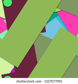 Flat material design - Creative vector trend seamless.
