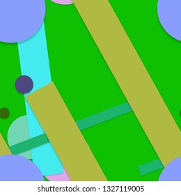 Flat material design - Creative vector trend seamless.