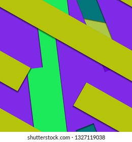 Flat material design - Creative vector trend seamless.