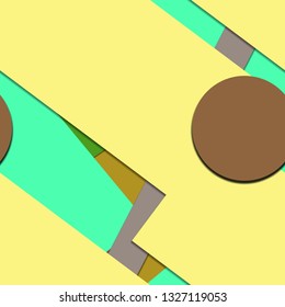 Flat material design - Creative vector trend seamless.