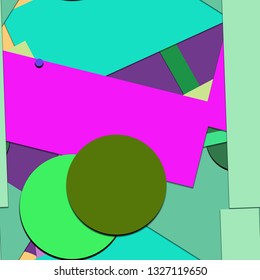 Flat material design - Creative vector trend seamless.