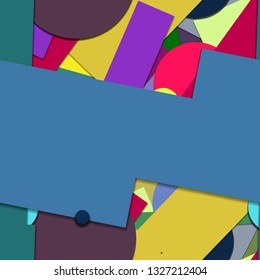 Flat material design - Creative vector trend seamless.