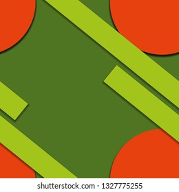 Flat material design - Creative vector trend seamless.