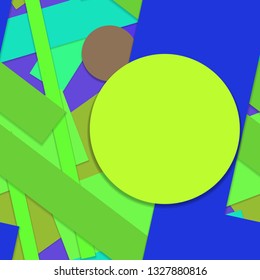 Flat material design - Creative vector trend seamless.