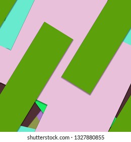 Flat material design - Creative vector trend seamless.