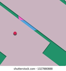 Flat material design - Creative vector trend seamless.