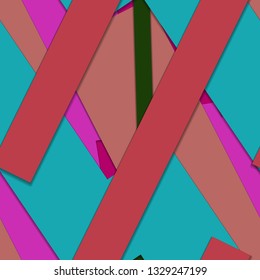 Flat material design - Creative vector trend seamless.