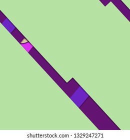 Flat material design - Creative vector trend seamless.