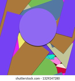Flat material design - Creative vector trend seamless.