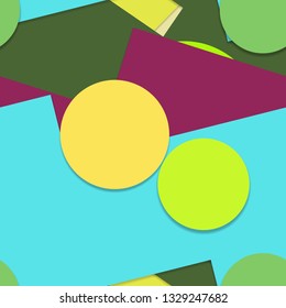 Flat material design - Creative vector trend seamless.