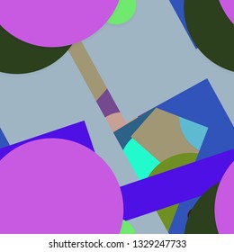 Flat material design - Creative vector trend seamless.