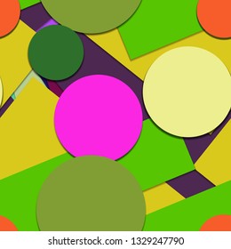 Flat material design - Creative vector trend seamless.