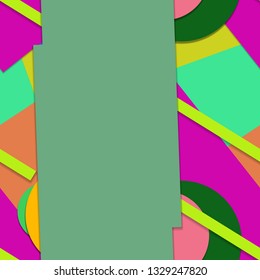 Flat material design - Creative vector trend seamless.