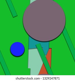 Flat material design - Creative vector trend seamless.