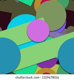 Flat material design - Creative vector trend seamless.