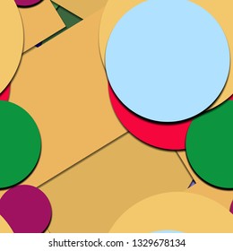 Flat material design - Creative vector trend seamless.