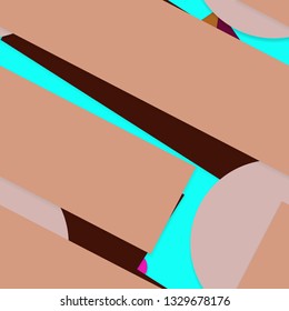 Flat material design - Creative vector trend seamless.